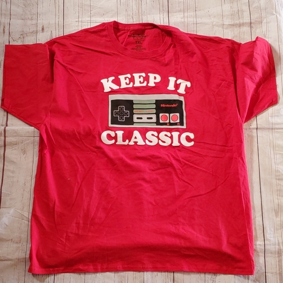 Nintendo Entertainment Other - New NINTENDO "Keep It Classic" RedT-Shirt Size 3XL